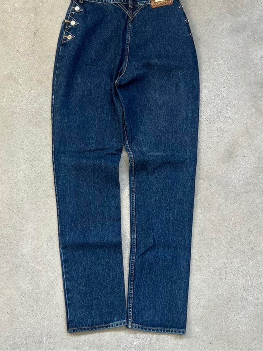 Lawman High-Rise Dark Wash Denim Jeans